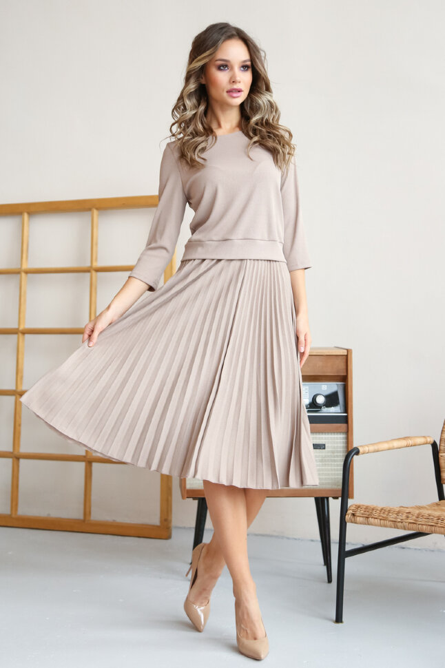 Костюм 2-409/2-УЦ, светло-кофейный