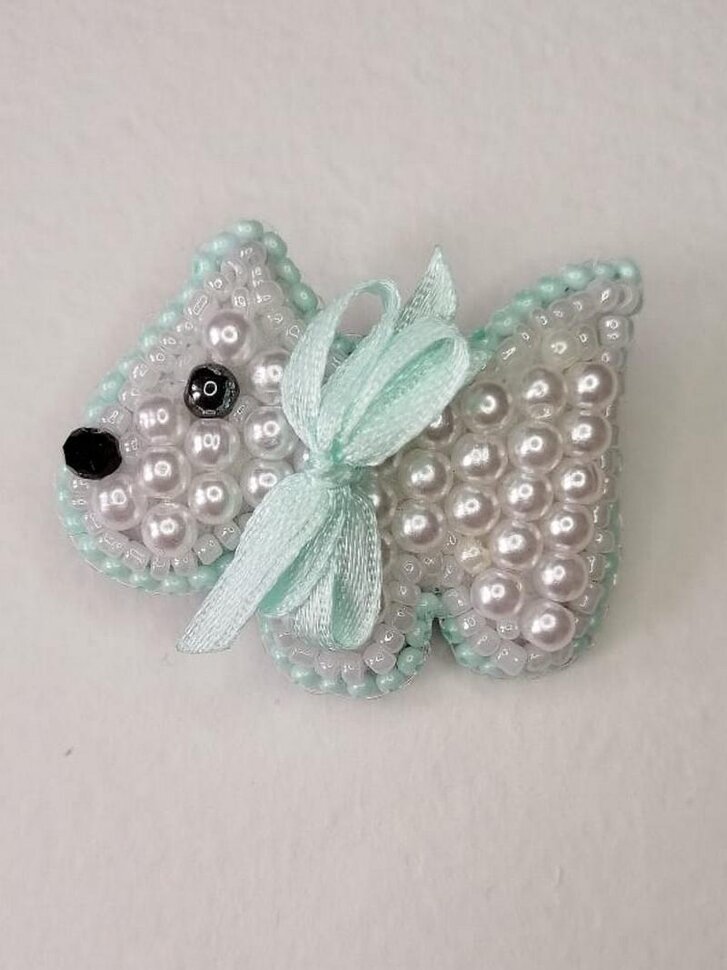 Брошь 958, собачка