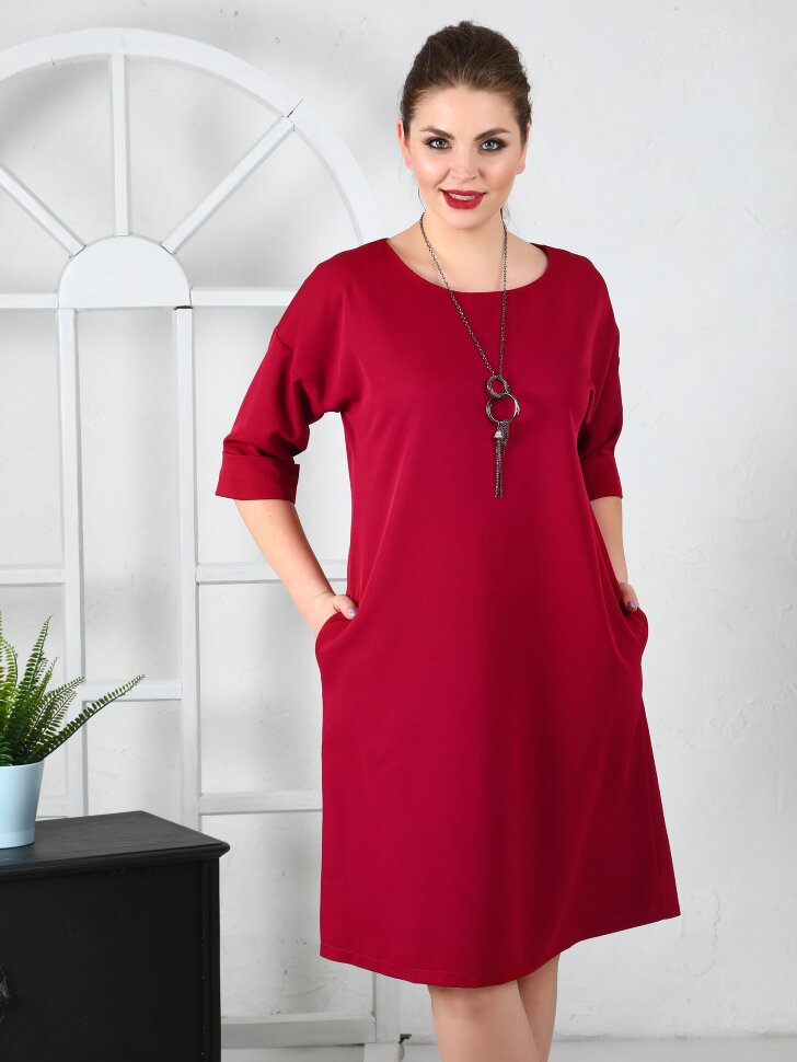 Платье 129-уценка, ягодный