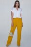 Брюки 345/1, горчичный/полоска