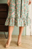 Платье 466/1, мята/цветы