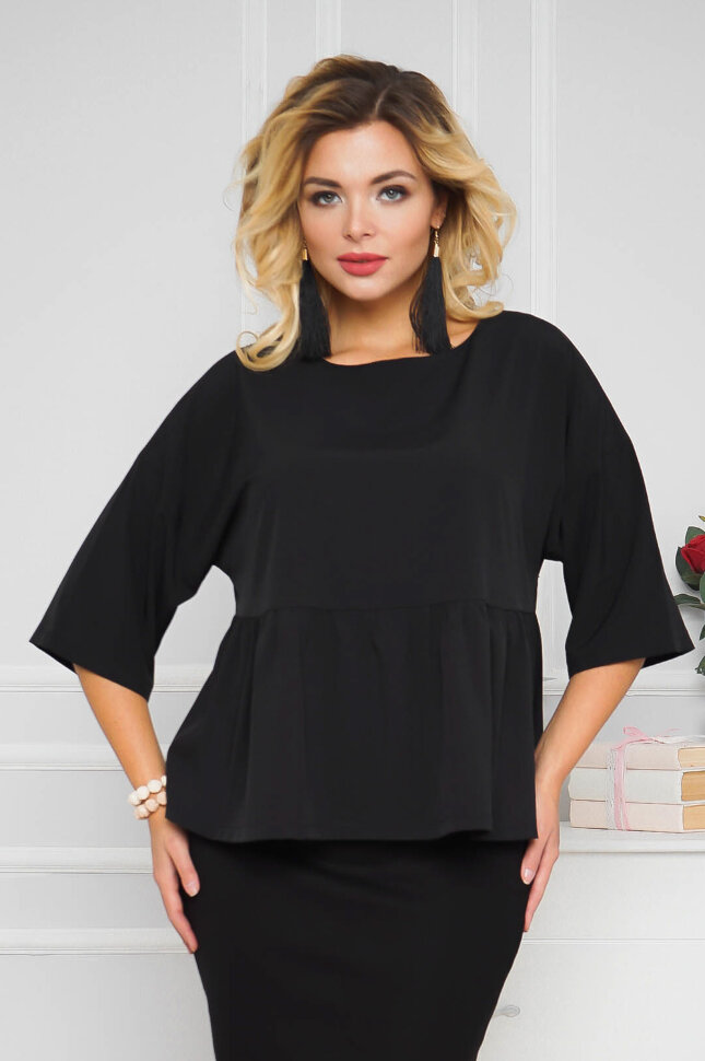 Блуза 028, черный