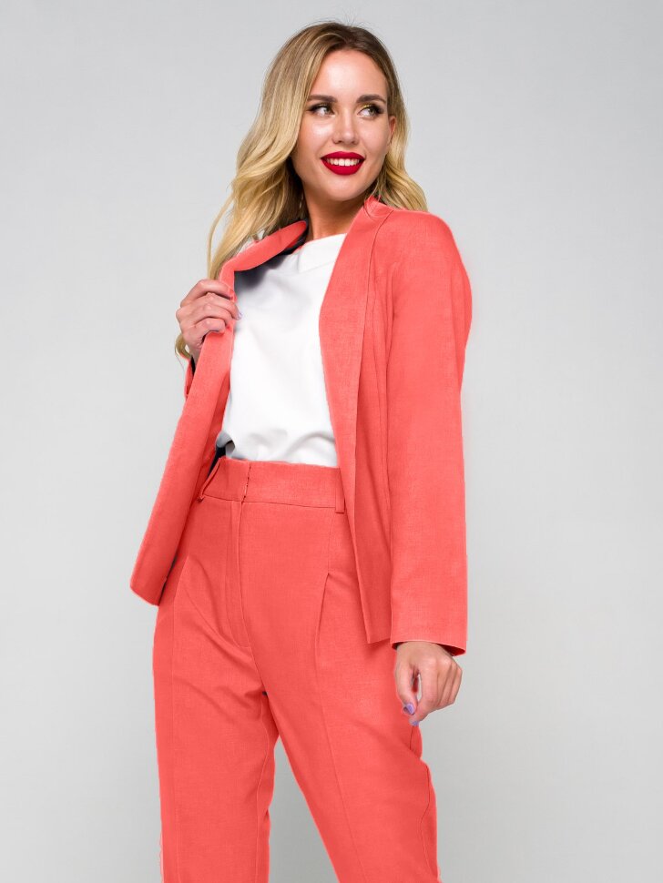 Жакет 189/3, коралловый