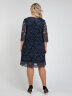 Платье 324/2 синий/блеск
