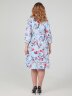 Платье 149, голубой/цветы