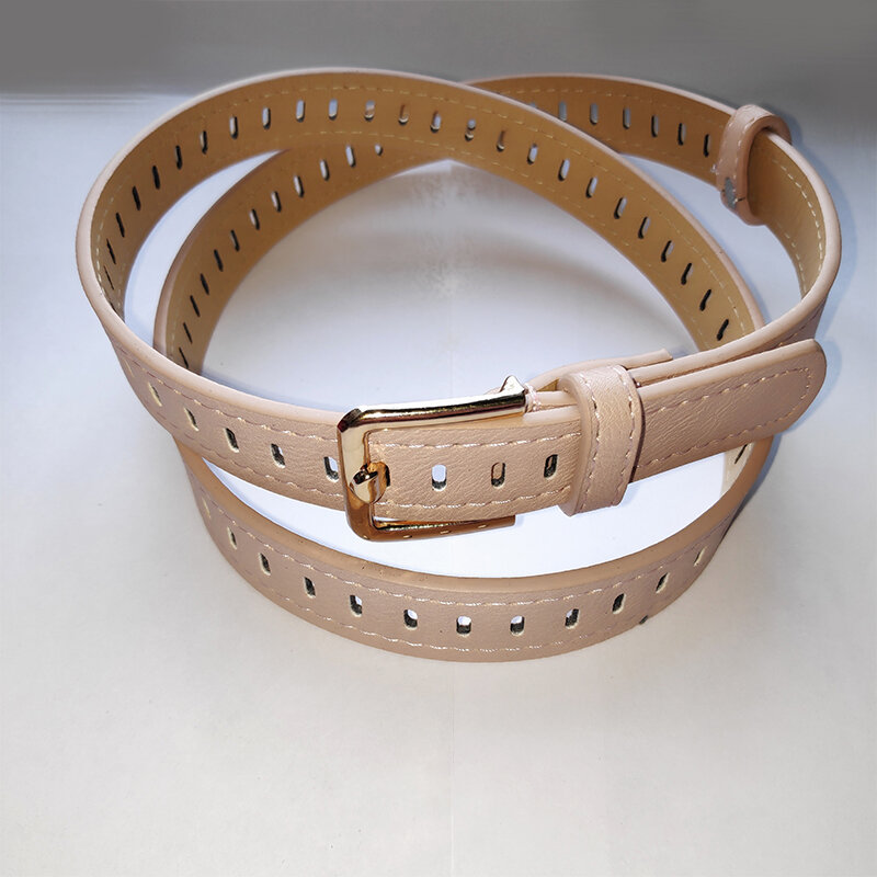 Ремень перфорированный/персик