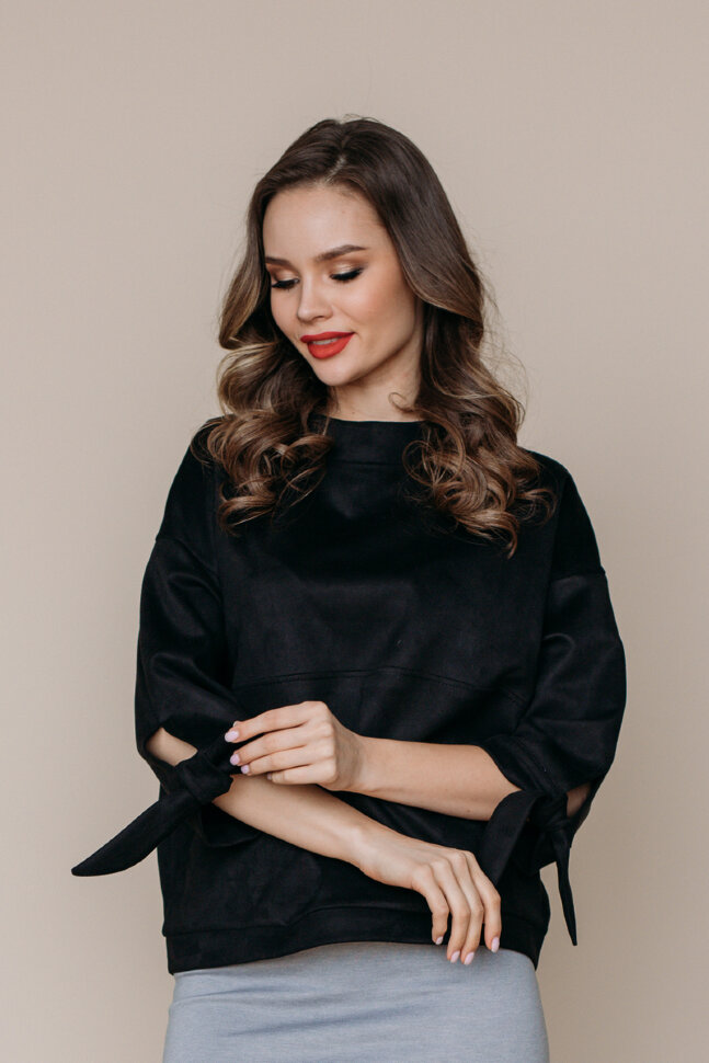 Блуза 461/1, черный