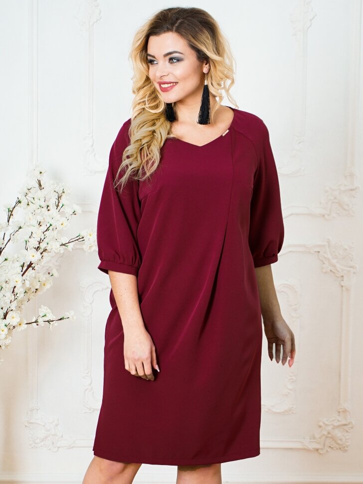 Платье 036/4, бордовый