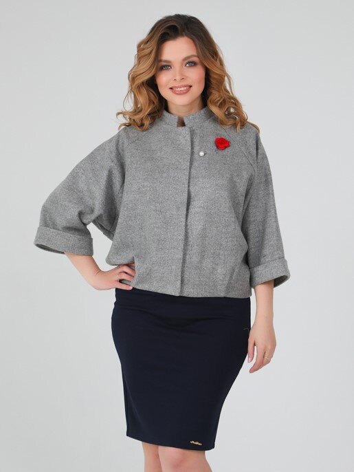 Полупальто 148, серый