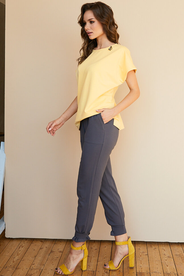 Костюм 2-174, желтый/антрацит