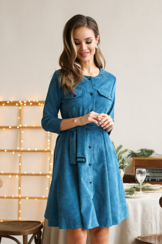 Платье 450/4, бирюзовый