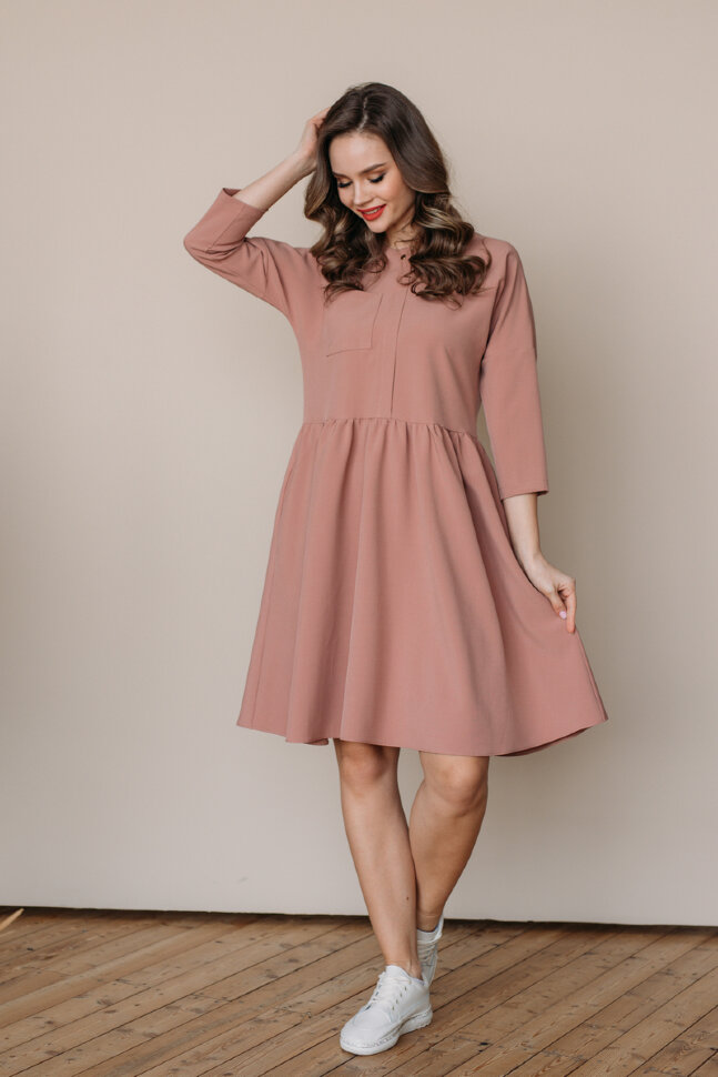 Платье 465, светло-терракотовый