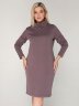 Платье 031/3 пыльно-лиловый/полоска