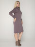 Платье 031/3 пыльно-лиловый/полоска