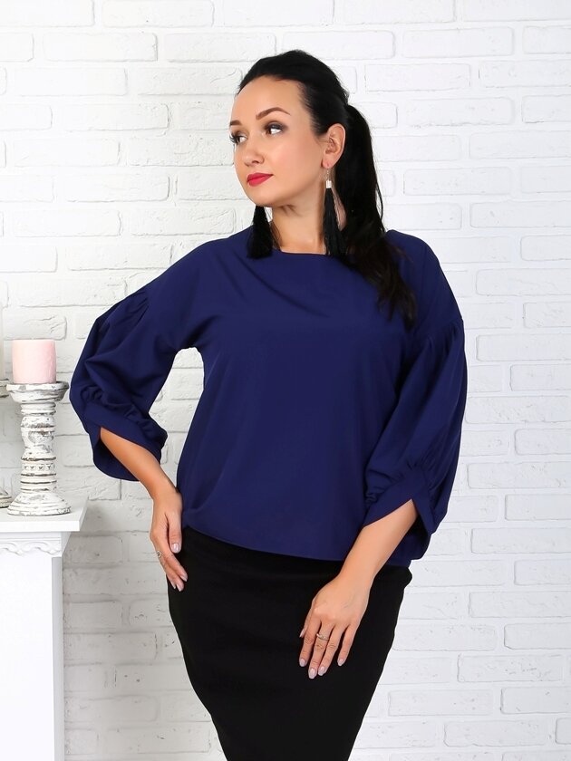 Блуза 069/1, синий