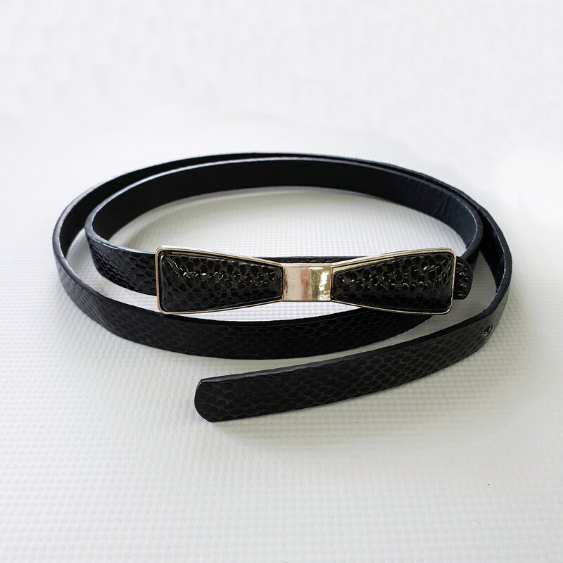 Ремень 965 черный/бант