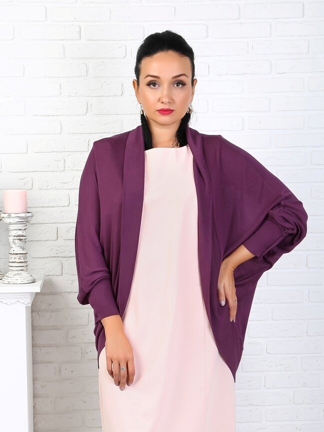 Кардиган 082, Сливовый