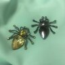 Брошь 950, паук желтый