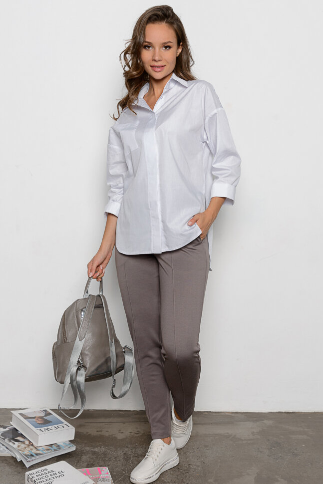 Брюки 151/11, дымчато-кофейный