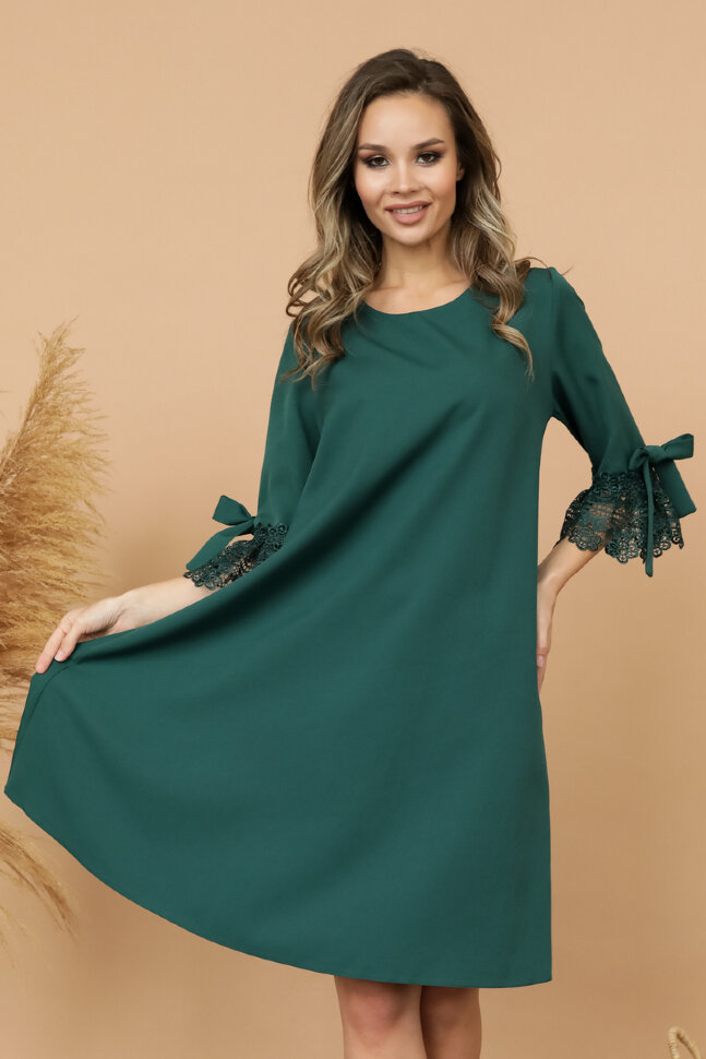 Платье 123/1, изумруд