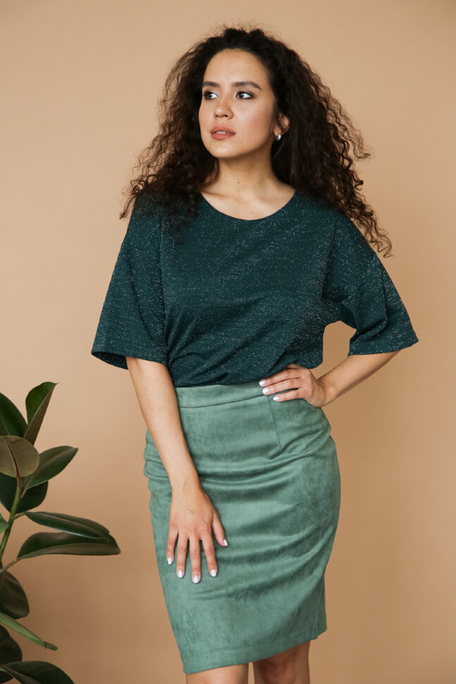 Юбка 191/1 зеленый