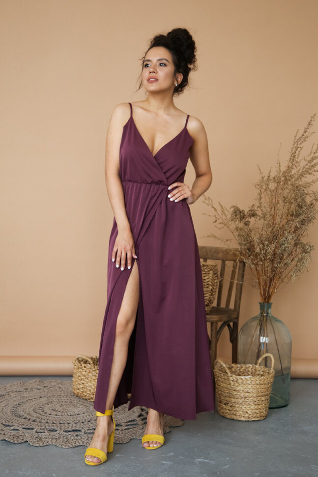 Платье 251-УЦ сливовый