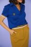 Костюм 2-343, синий/горчица