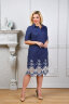Платье 073, синий