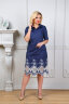 Платье 073, синий