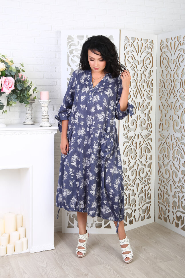 Платье 054/1, серый