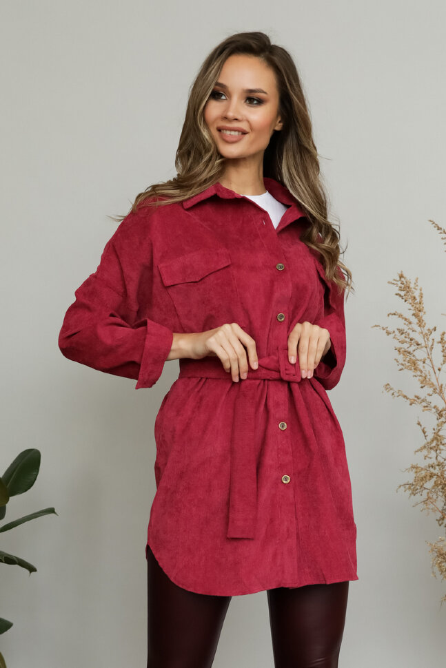 Рубашка 434, бордо