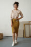 Костюм 2-254/1 горчица/бежевый