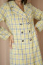 Платье 200/5, желтый/клетка