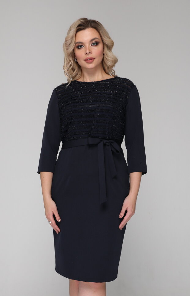 Платье 089/1-УЦ, синий