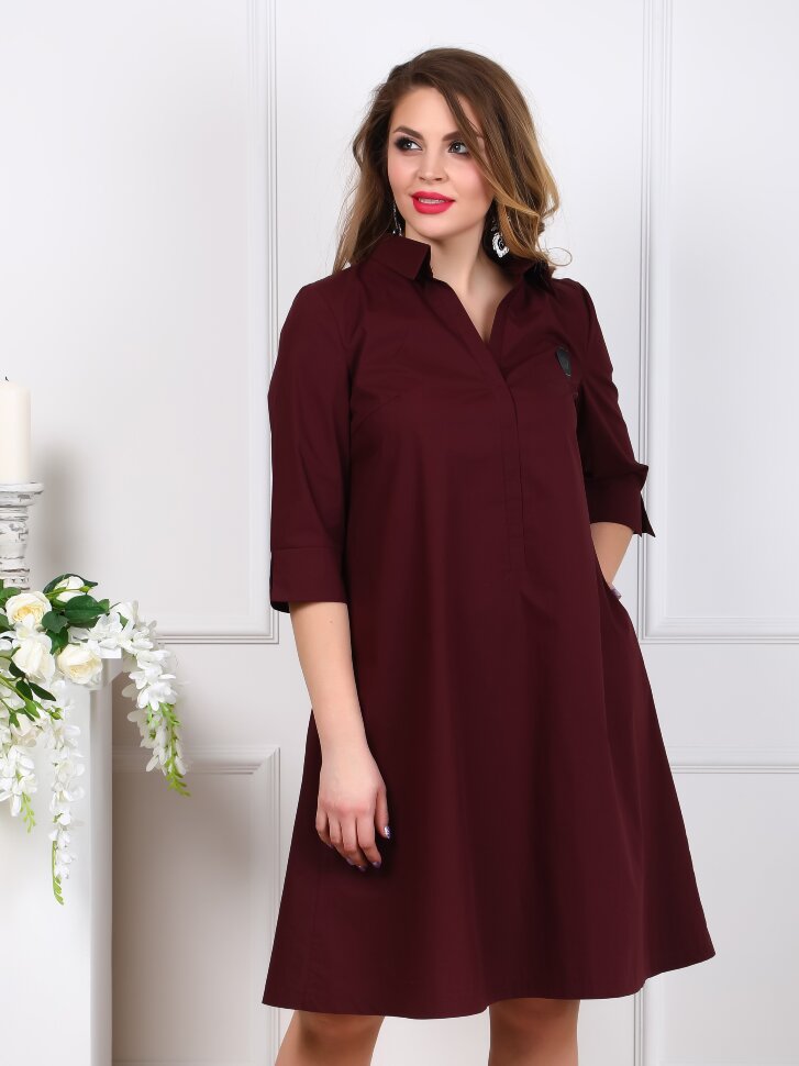 Платье 120, бордовое