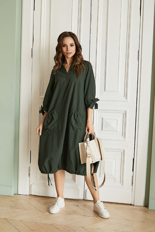 Платье 054/8, темная ель