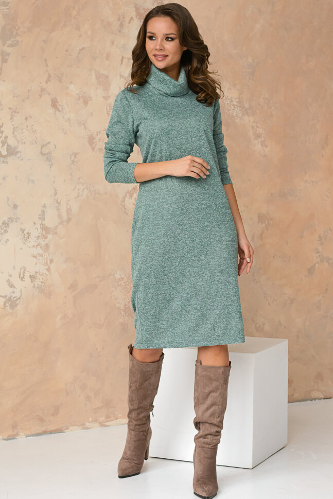 Платье 031/7, мята/меланж