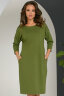 Платье 026/8 лесная зелень
