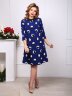 Платье 097, синий принт