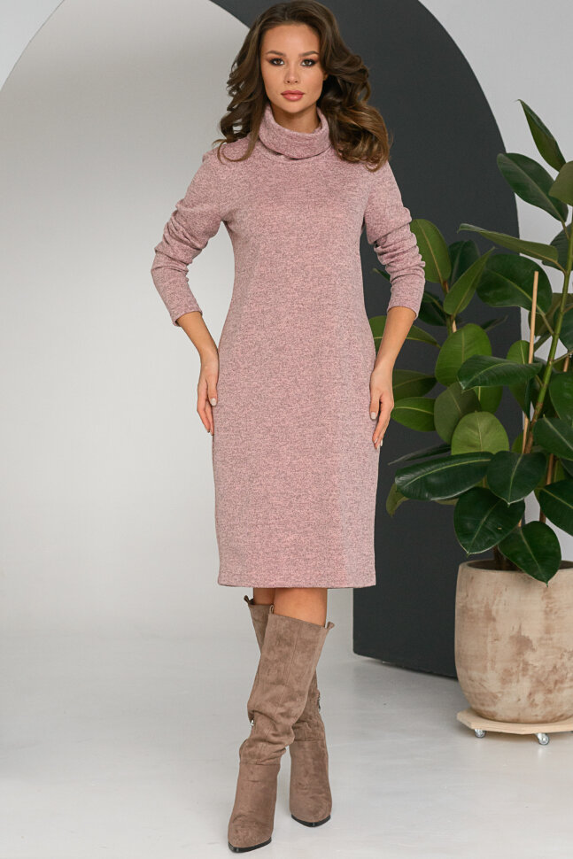 Платье 031/6, персик/меланж