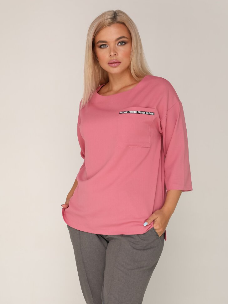 Блуза 162, розовый