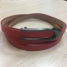 Ремень 933, красный/черная пряжка