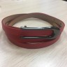Ремень 933, красный/черная пряжка