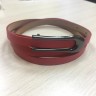 Ремень 933, красный/черная пряжка