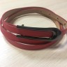 Ремень 933, красный/черная пряжка