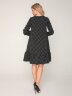 Платье 211/1  черный горох