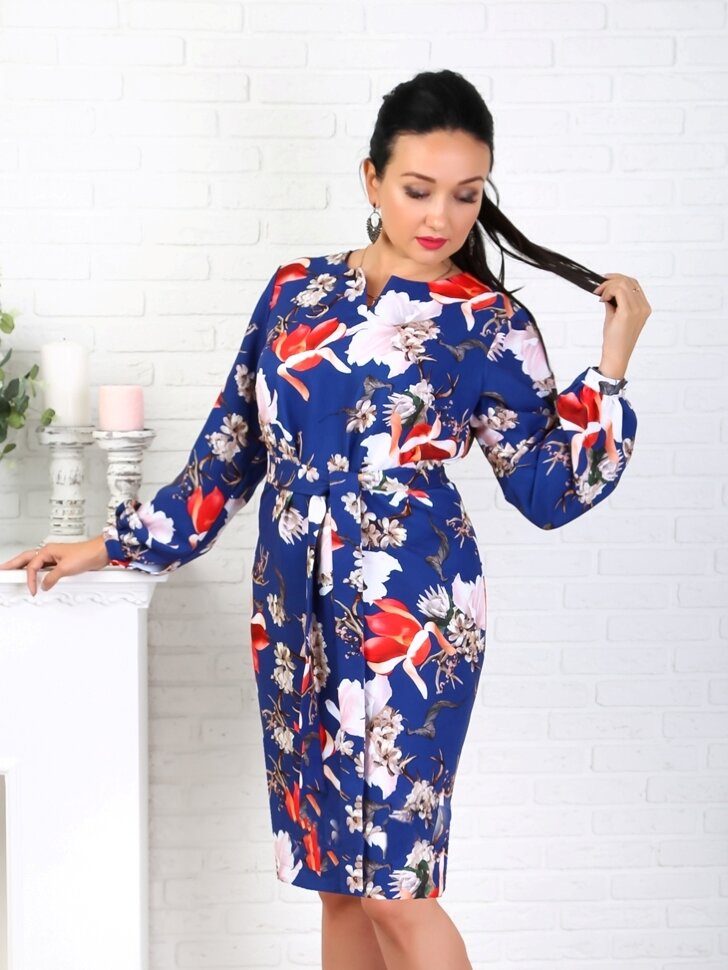 Платье 053-УЦ, цветы