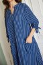 Платье 054/11, синий/полоска