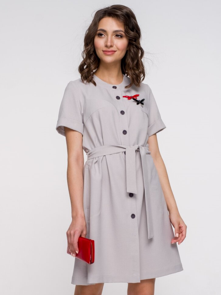 Платье 161 ПРсерый