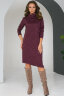 Платье 031-1, бордо/меланж